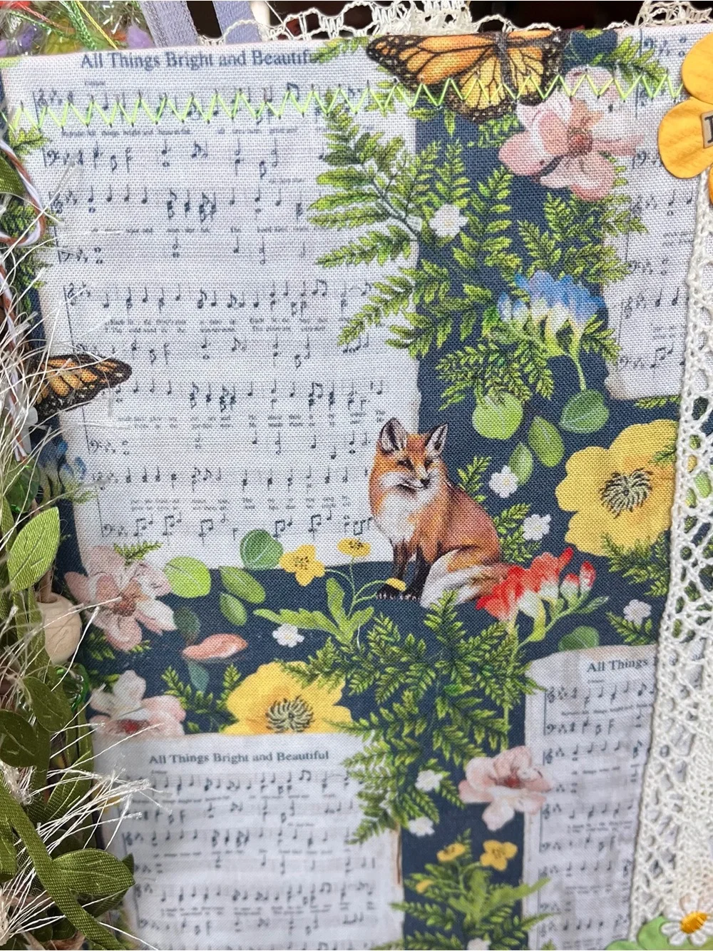Junk Journal Nature Music Christian Faith Based Softcover Decorated 3 Sig